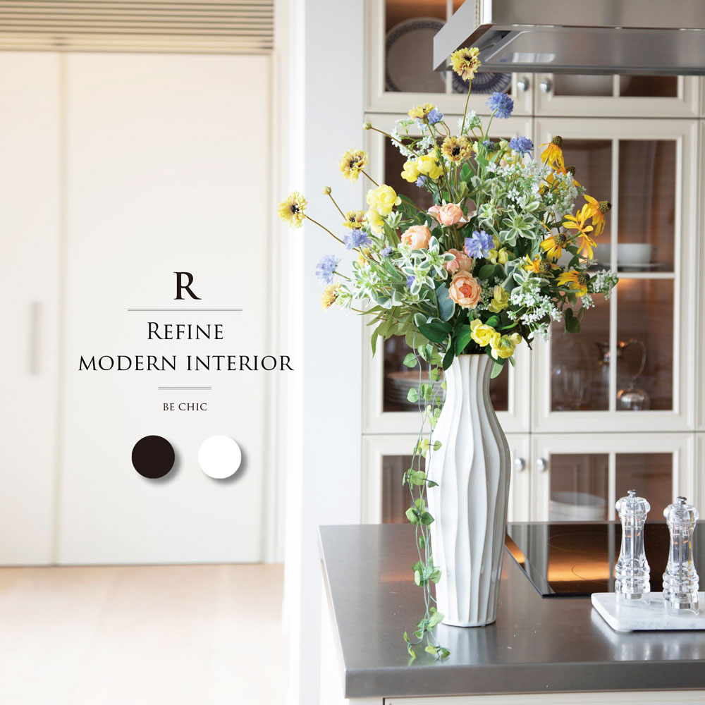 フェイクグリーン リアル 花瓶 フラワーベース セラミック 陶器 観葉植物 父の日 屋外 鉢 花 おしゃれ 装飾 店舗装飾 インテリア 37.5cm