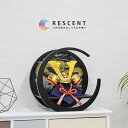 五月人形 コンパクト 三日月 木製 おしゃれ 兜飾り 端午の節句 5月人形 インテリア シック Crescent【名前旗付き】