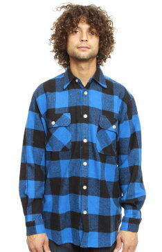 ROTHCO(ロスコ)ネルシャツ チェック柄 中厚 フランネル Heavy Weight Plaid Flannel Shirt Blue スケボー SKATE SK8 スケートボード HARD CORE PUNK ハードコア パンク HIPHOP ヒップホップ SURF サーフ レゲエ reggae スノボー スノーボード Snowboard NINJA X