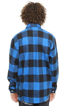 ROTHCO(ロスコ)ネルシャツ チェック柄 中厚 フランネル Heavy Weight Plaid Flannel Shirt Blue スケボー SKATE SK8 スケートボード HARD CORE PUNK ハードコア パンク HIPHOP ヒップホップ SURF サーフ レゲエ reggae スノボー スノーボード Snowboard NINJA X