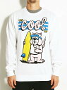 Polar Skate Co., (|[[) g[i[ XEFbg The Cool Cat Sweatshirt White XP{[ SKATE SK8 XP[g{[h