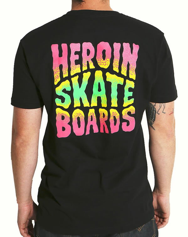 Heroin Skateboards (ヘロイン) Tシャツ Squ