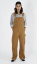 Dickies (fBbL[Y) I[o[I[ Bib Overall Rinsed Brown Duck