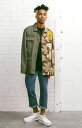 10Deep (efB[v) ~^[WPbg R Vintage Split Button-Up Shirt Multi Olive~Camo 