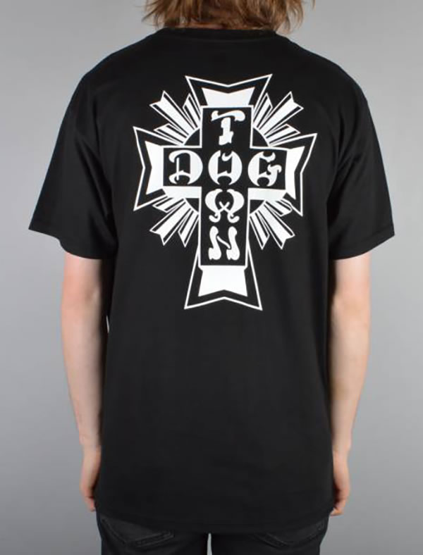 Dogtown Skateboards (ドッグタウン) Tシャツ Cross Logo T-Shirt Black / White スケボー SKATE SK8 スケートボード