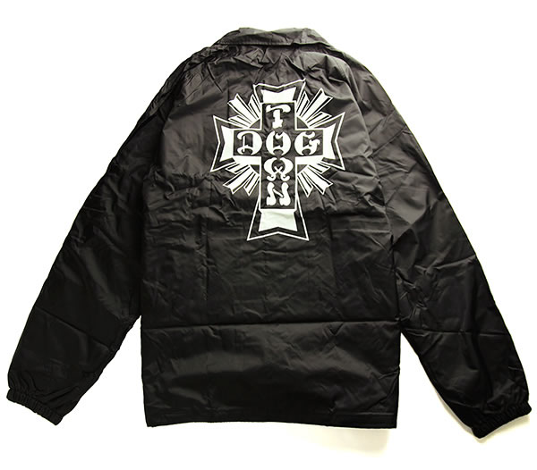 Dogtown Skateboards (ドッグタウン) US コーチジャケット WINDBREAKERS Cross Logo Black / White スケボー SKATE SK8 スケートボード HARD CORE PUNK ハードコア パンク