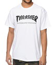 Thrasher (XbV[) TVc Mag Logo T-Shirt White XP{[ SKATE SK8 XP[g{[h