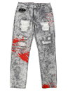 LRG (エルアールジー) デニム ジーンズ Shintaro Denim Dirty Wash Light Grey ウォッシュ/デストロイ加工(4)