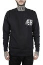 BLACK SCALE (ubNXP[) g[i[ XEFbg BONE FEATHER CREW NECK SWEAT BLACK