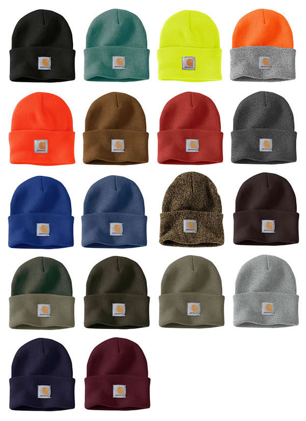 Carhartt (カーハート) US (A18) ニットキャップ ビーニー 帽子 無地 18色 Acrylic Watch Hat KNIT CAP