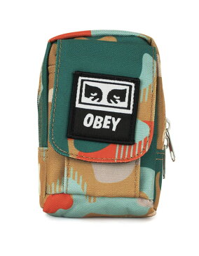 OBEY(オベイ)小物ポーチ ミニバッグ Drop Out Utility Bag Drip Camo/迷彩 スケボー SKATE SK8 スケートボード HARD CORE PUNK ハードコア パンク HIPHOP ヒップホップ SURF サーフ レゲエ reggae スノボー スノーボード Snowboard NINJA X