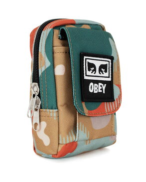 OBEY(オベイ)小物ポーチ ミニバッグ Drop Out Utility Bag Drip Camo/迷彩 スケボー SKATE SK8 スケートボード HARD CORE PUNK ハードコア パンク HIPHOP ヒップホップ SURF サーフ レゲエ reggae スノボー スノーボード Snowboard NINJA X