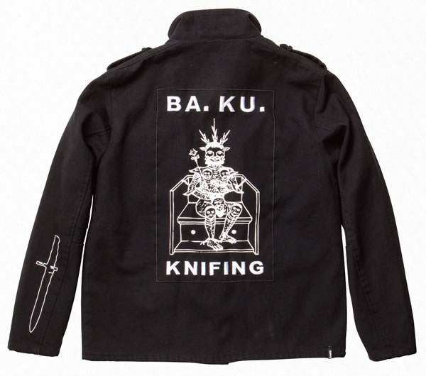 ALTAMONT X BA. KU.(オルタモント×バリアカルト)ミリタリージャケット JACKET Black(CFADC)スケボー SKATE SK8 スケートボード HARD CORE PUNK ハードコア パンク HIPHOP ヒップホップ SURF サーフ レゲエ reggae スノボー スノーボード Snowboard NINJA X