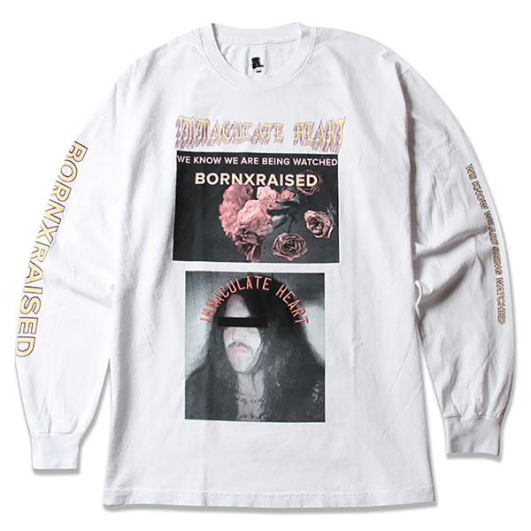 BORN X RAISED (ܡ󥢥ɥ쥤) T T Ĺµ CLAYTON L/S TEE White