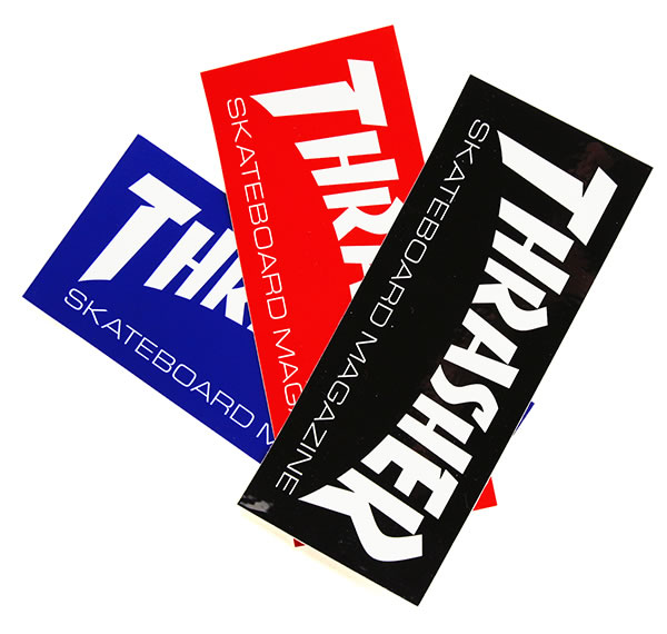 THRASHER (å㡼) US Ƚ ƥå  Skate Mag Medium Sticker (Black/Red/Blue) ܡ SK8 ȥܡ