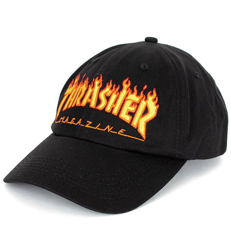 Thrasher (スラッシャー) US キャップ 帽子 Flame Old Timer Hat Black スケボー SK8 SKATE スケートボード Thrasher (スラッシャー) US キャップ 帽子 Flame Old Timer Hat Black スケボー SK8 SKATE スケートボード