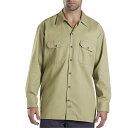 Dickies (fBbL[Y) US  [NVc Long Sleeve Work Shirt Khaki (574)