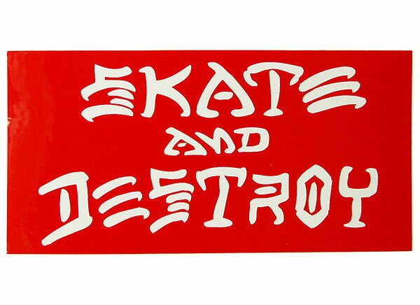 THRASHER (スラッシャー) US 小判 ステッカー シール SKATE AND DESTROY MEDIUM S&D Sticker (Black/Red/Blue) スケボー SKATE SK8 スケートボード 3