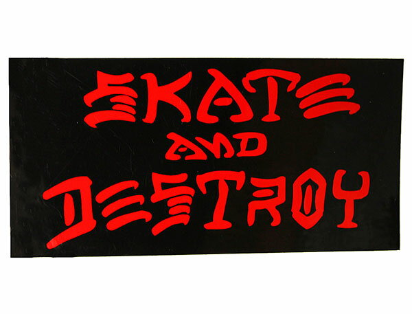 THRASHER (スラッシャー) US 小判 ステッカー シール SKATE AND DESTROY MEDIUM S&D Sticker (Black/Red/Blue) スケボー SKATE SK8 スケートボード 2
