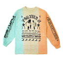 40s & Shorties (tH[eB[YAhV[eB[Y) T OTVc  Get Down Long Sleeve T-shirt Teal/Tan/Peach (^C_C/Tie-Dye)