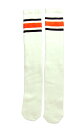 SkaterSocks O\bNX C jp \bNX XP[g XP{[ `[u\bNX Knee high White tube socks with Black-Orange stripes style 3 (25C`) SK8