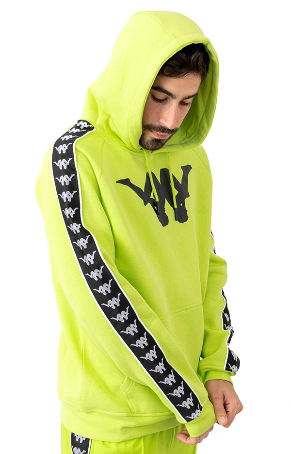 Kappa (å) ѡ ץ륪С Authentic Baccello Pullover Hoodie Green Lime
