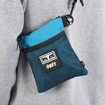 OBEY(オベイ)ショルダーバッグ サコッシュ Conditions Side Pouch Pure Teal スケボー SKATE SK8 スケートボード HARD CORE PUNK ハードコア パンク HIPHOP ヒップホップ SURF サーフ レゲエ reggae スノボー スノーボード Snowboard NINJA X