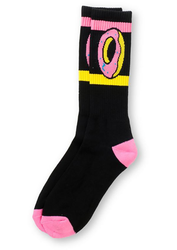 Odd Future (Ibht[`[) \bNX C Donut Crew Socks Black OFWGKTA XP{[ SKATE SK8 XP[g{[h HIPHOP qbvzbv