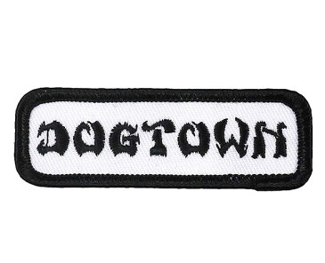 Dogtown (ドッグタウン) ワッペン パッチ 刺繍 DT Workshirt Patch White スケボー SKATE SK8 スケートボード HARD CORE PUNK ハードコア パンク HIPHOP ヒップホップ SURF サーフ レゲエ reggae スノボー スノーボード Snowboard NINJA X
