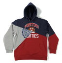 40s & Shorties(フォーティーズアンドショーティーズ)パーカー プルオーバー Split Personality Hoodie Heather/Navy/Crimson(Multi)スケボー SKATE SK8 スケートボード HARD CORE PUNK パンク HIPHOP ヒップホップ SURF サーフ レゲエ reggae スノボー スノーボード