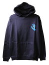 Santa Cruz (サンタクルーズ) US キッズ パーカー プルオーバー 子供 Screaming Hand Mini Youth Pullover Hoodie Midweight Sweatshirt Navy Blue スクリーミングハンド スケボー SKATE SK8 スケートボード