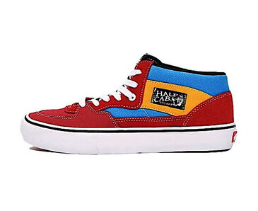 Vans(ヴァンズ/バンズ)ハーフキャブ ミドルカット スニーカー シューズ Knee Slide Half Cab Pro Shoes Red/Blue キャバレロ スケボー SKATE SK8 スケートボード HARD CORE PUNK ハードコア パンク HIPHOP ヒップホップ SURF サーフ レゲエ reggae スノボー スノーボード