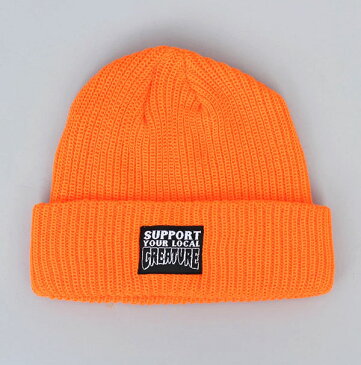 Creature(クリーチャー)ニットキャップ 帽子 ビーニー Support Long Shoreman Cuff Beanie Safety Orange スケボー SKATE SK8 スケートボード HARD CORE PUNK ハードコア パンク HIPHOP ヒップホップ SURF サーフ レゲエ reggae スノボー スノーボード Snowboard NINJA X