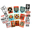 OBEY(オベイ)ステッカー シール 24枚ワンセット Sticker Pack 5 Assorted カジュアル アート ストリート スケボー SKATE SK8 スケートボード HARD CORE PUNK ハードコア パンク HIPHOP ヒップホップ SURF サーフ レゲエ reggae スノボー スノーボード Snowboard NINJA X