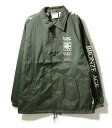 MARK GONZALES × BRONZE AGE(マークゴンザレス/ブロンズエイジ)コーチジャケット COACHES JACKET KHAKI スケボー SKATE SK8 スケートボード HARD CORE PUNK ハードコア パンク HIPHOP ヒップホップ SURF サーフ レゲエ reggae スノボー スノーボード Snowboard NINJA X