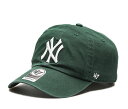 ’47 (フォーティセブン) ベースボールキャップ キャップ ダッドハット Yankees ‘47 CLEAN UP Dark Green ヤンキース メジャーリーグ