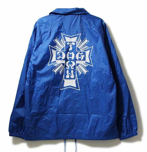 Dogtown(ドッグタウン)コーチジャケット Windbreaker Cross Logo Royal Blue メンズ カジュアル ストリート スケボー SKATE SK8 スケートボード HARD CORE PUNK ハードコア パンク HIPHOP ヒップホップ SURF サーフ レゲエ reggae スノボー スノーボード Snowboard NINJA X