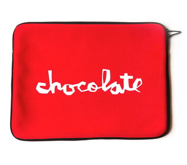 Chocolate Skateboards(チョコレート)PC パソコンケース ラップトップケース Chunk Laptop Sleeve Red カジュアル ストリート スケボー SK8 スケートボード HARD CORE PUNK ハードコア パンク HIPHOP ヒップホップ SURF サーフ スノボー スノーボード Snowboard NINJA X