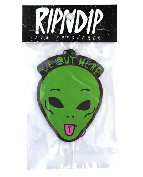 RIPNDIP(リップンディップ)エアフレッシュナー 芳香剤 消臭 車 WE OUT HERE AIR FRESHENER GREEN エイリアン 宇宙人 カジュアル ストリート スケボー SKATE SK8 スケートボード HARD CORE PUNK ハードコア パンク HIPHOP ヒップホップ SURF サーフ レゲエ reggae スノボー