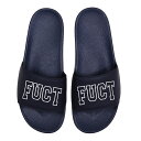 fuct (ファクト) US サンダル スリッパ ACADEMY LOGO SLIDES NAVY