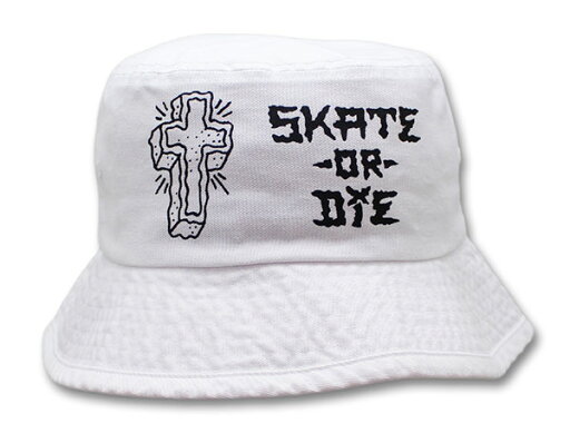 7union (セブンユニオン) Dressen skates/ドレッセンスケーツ ハット 帽子 SKATE OR DIE BUCKET HAT WHITE スケボー SKATE SK8 スケートボード 7union (セブンユニオン) Dressen skates/ドレッセンスケーツ ハット 帽子 SKATE OR DIE BUCKET HAT WHITE スケボー SKATE SK8 スケートボード