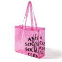 AntiSocialSocialClub (アンチソーシャルソーシャルクラブ) ビーチ カバン バッグ トートバッグ ICRIGHTHRUYOU Pink