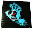 SANTA CRUZ (サンタクルーズ) バナー 壁掛け 大判フラッグ Screaming Hand Color Banner 36 X36 Back (91×91cm) スケボー SKATE SK8 スケートボード スクリーミングハンド