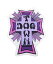 Dogtown Skateboards (ドッグタウン) ステッカー シール Sticker Cross Logo 2” Purple スケボー SKATE SK8 スケートボード