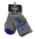 Dogtown Skateboards (hbO^E) US \bNX C Cross Letters Crew Socks Grey/Blue XP{[ SKATE SK8 XP[g{[h