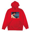 DGK x Bruce Lee (fB[W[P[) u[X[ p[J[ vI[o[ Mirrors Hooded Sweatshirt Red