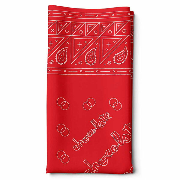 CHOCOLATE SKATEBOARDS (チョコレート) バンダナ Bandana Red スケボー SKATE SK8 スケートボード