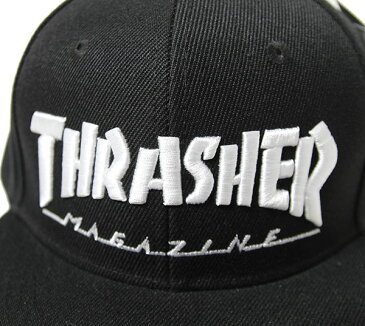 Thrasher (スラッシャー) キッズ 子供 キャップ スナップバックハット Mag Logo Cap Kids Black カジュアル ストリート スケボー SKATE SK8 スケートボード HARD CORE PUNK ハードコア パンク HIPHOP ヒップホップ SURF サーフ レゲエ reggae スノボー スノーボード