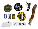 GIRL SKATEBOARDS (ガール) ステッカー シール 10種ワンセット Girl One Off Sticker 10 Pack Multi Col...