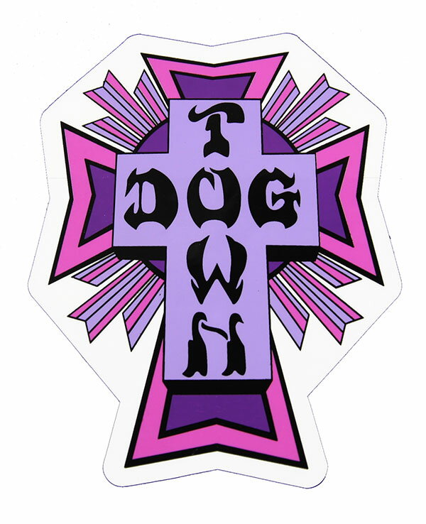 Dogtown Skateboards (ɥå) ƥå  Sticker Cross Logo 4